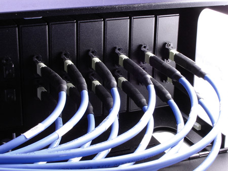 Cable distribution in the back of the Chameleon Chassis